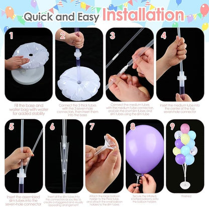Aneco 4 Set Pastel Balloon Stand Kit - Image 5