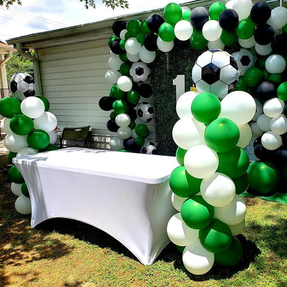 8Pcs Soccer Party Balloons, 18Inch Soccer Foil Balloons Football Shape Mylar - Image 5