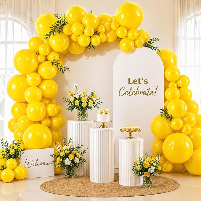 EMART Yellow Balloons 12 Inch 100pcs, Latex Balloons - Image 7