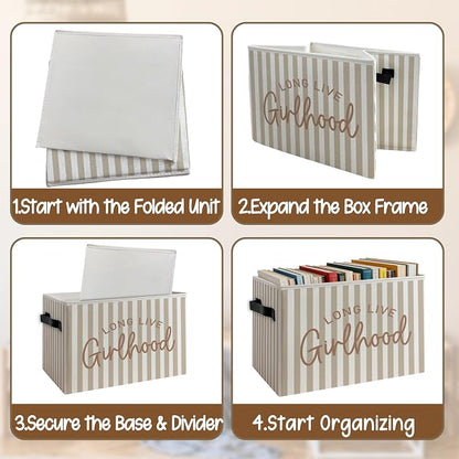Girl Nursery Foldable Storage Bins Box - Image 4