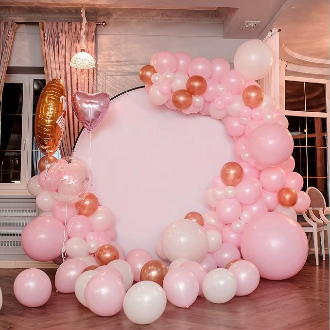 FOTIOMRG 110pcs Light Pink Balloon Garland Arch Kit, 18-12-10-5 inch Pink Latex - Image 5