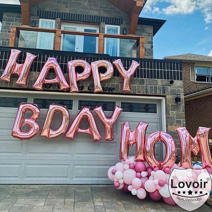 Lovoir 40 Inch Large Rose Gold Letter T Balloons Big Size Jumbo Mylar Foil - Image 3