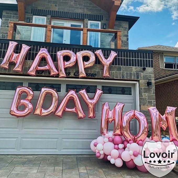 Lovoir 40 Inch Large Rose Gold Letter L Balloons Big Size Jumbo Mylar Foil - Image 3