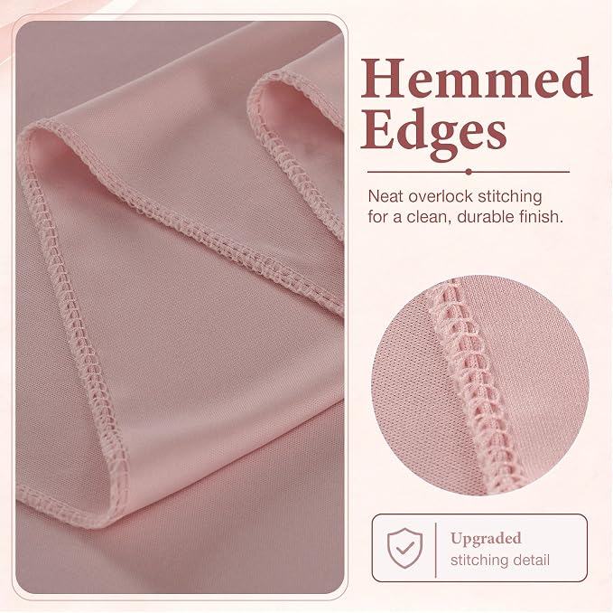 50ftx10ft Wrinkle Free Dusty Pink Backdrop Curtains - Image 4