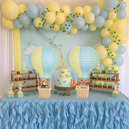Meooeck 8 Sets Hot Air Balloon Tables Centerpieces, 11.8'' Paper Lantern Party - Image 4