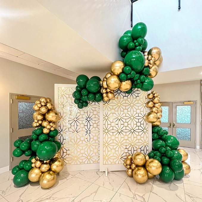 Dark Green Balloons 12 inch, Birthday Party Decorations - Image 4