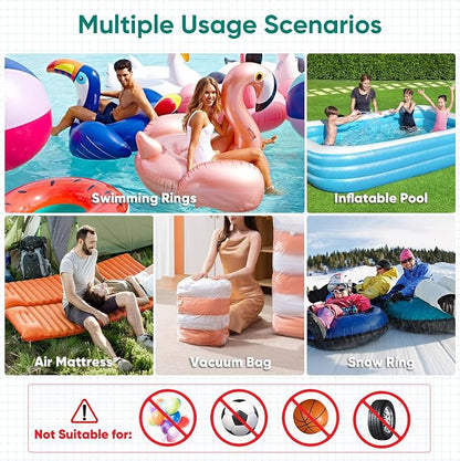 MAACLOUD Electric Air Pump for Inflatable Pool Toys: High Power Quick-Fill | 2 - Image 3