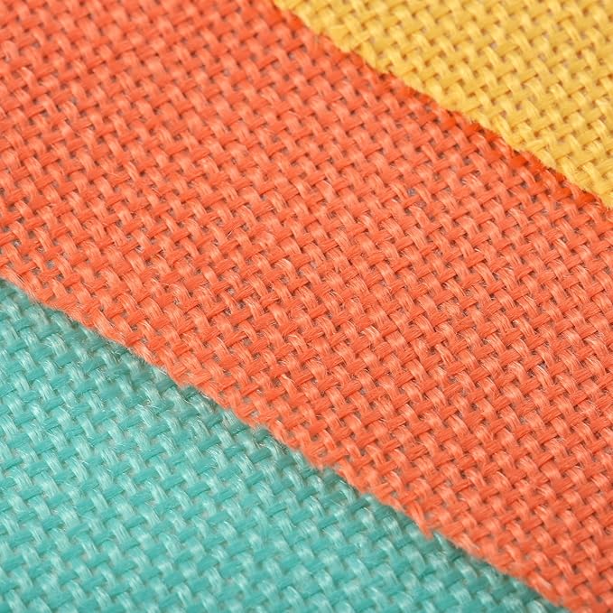 Hestya 24 Pieces 15.7 Feet Colorful Pennant Flag Banner Imitated Burlap Bunting - Image 5