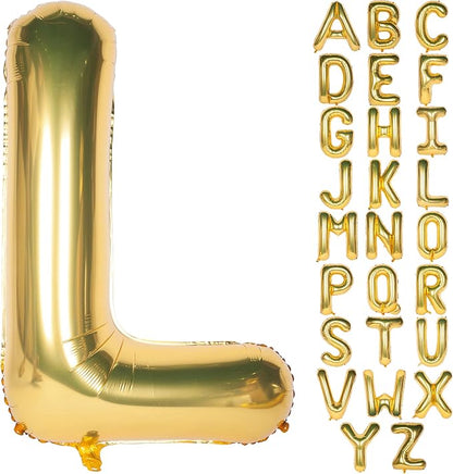 Letter Balloons 40 Inch Giant Jumbo Helium Foil Mylar Gold L | by Exquisitehighqualitypartydecorationstomeetyoureveryneed%EF%BC%81