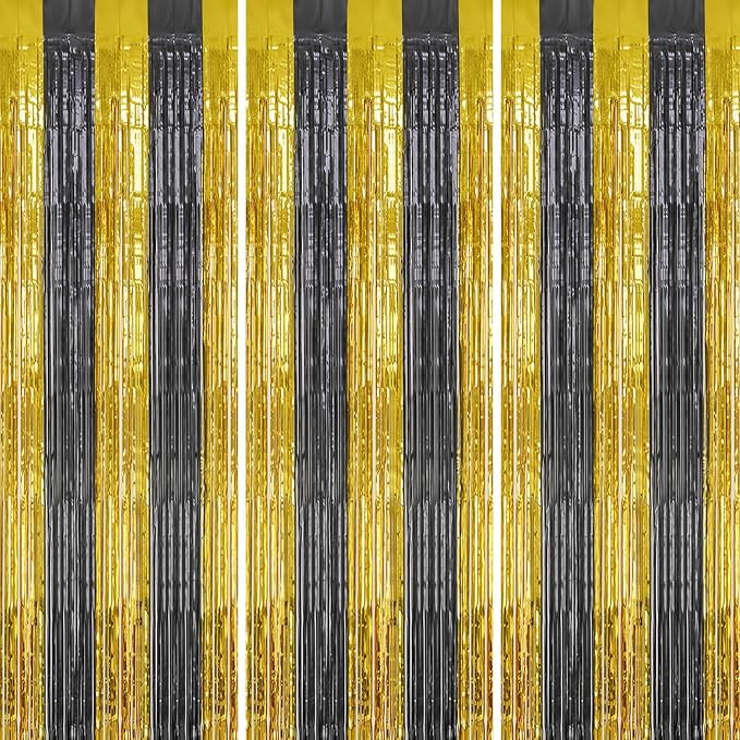 DECOCKRAT 3 Pack Foil Fringe Backdrop by DECOCKRAT