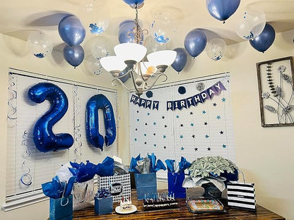 Number 0 Balloon Birthday Decorations, 40In Navy Blue Balloons - Image 4
