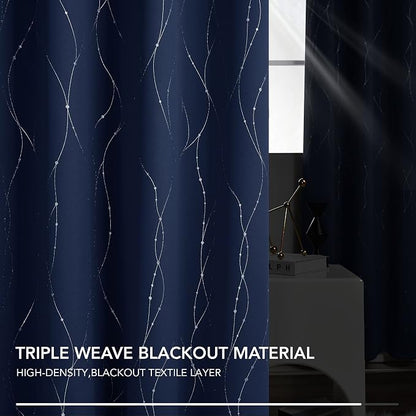 Deconovo Living Room Curtains 45 Inches Long, Thermal Insulated, Room Darkening - Image 8