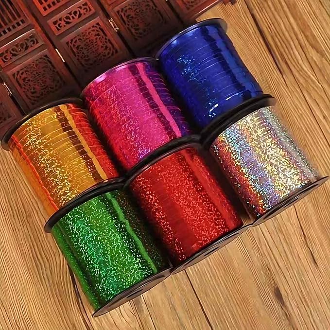 500 Yard Silver Curling Ribbon Beautiful Metallic Crimped Ribbon-Balloon - Image 5