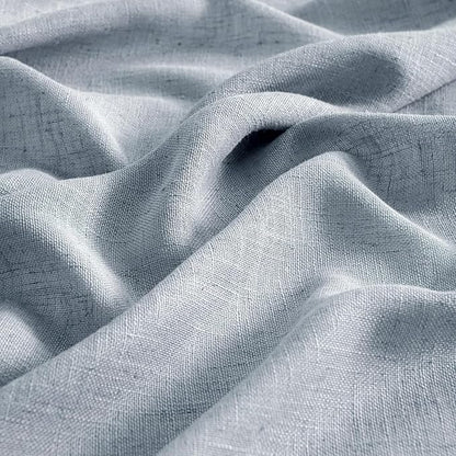 MIULEE Chambray Blue Linen Curtains 52x45 Inch Long - Image 4