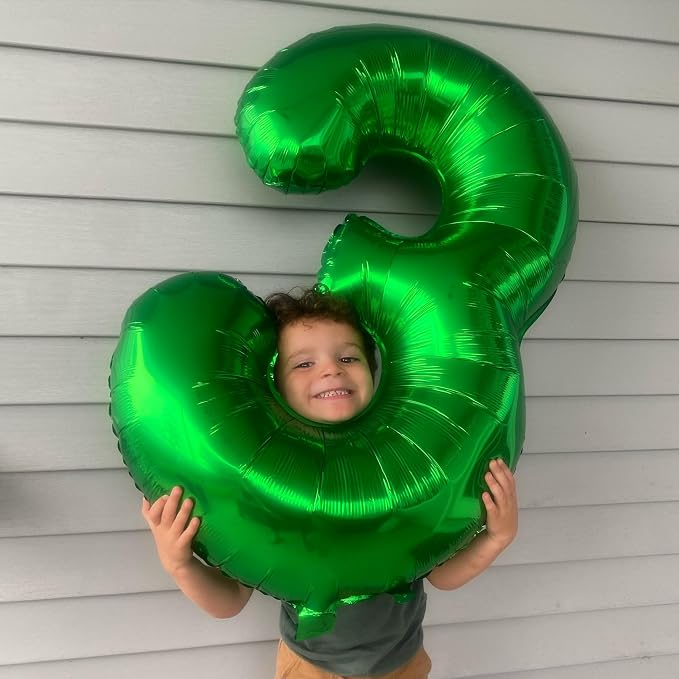 17 Balloon - Green Birthday Number Balloons, 40 Inch Decorations Men Women | - Image 3