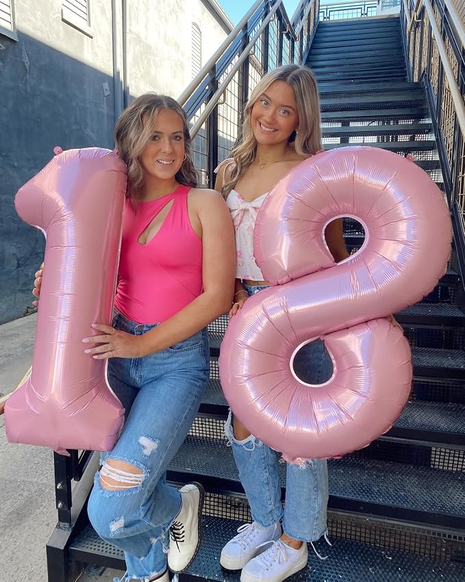 Pearl Pink Number 3 Balloon 40 Inch - Image 3