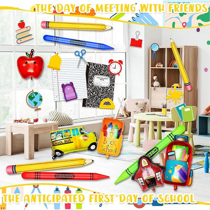 35 Pcs Welcome Back to School Balloons Arch Kit Pencil Balloon Kit Composition - Image 6