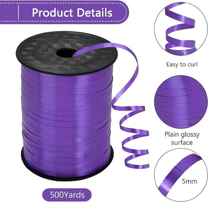 500 Yards Purple Curling Ribbon Balloon Ribbon Balloon Stringfor Wedding Gift - Image 2