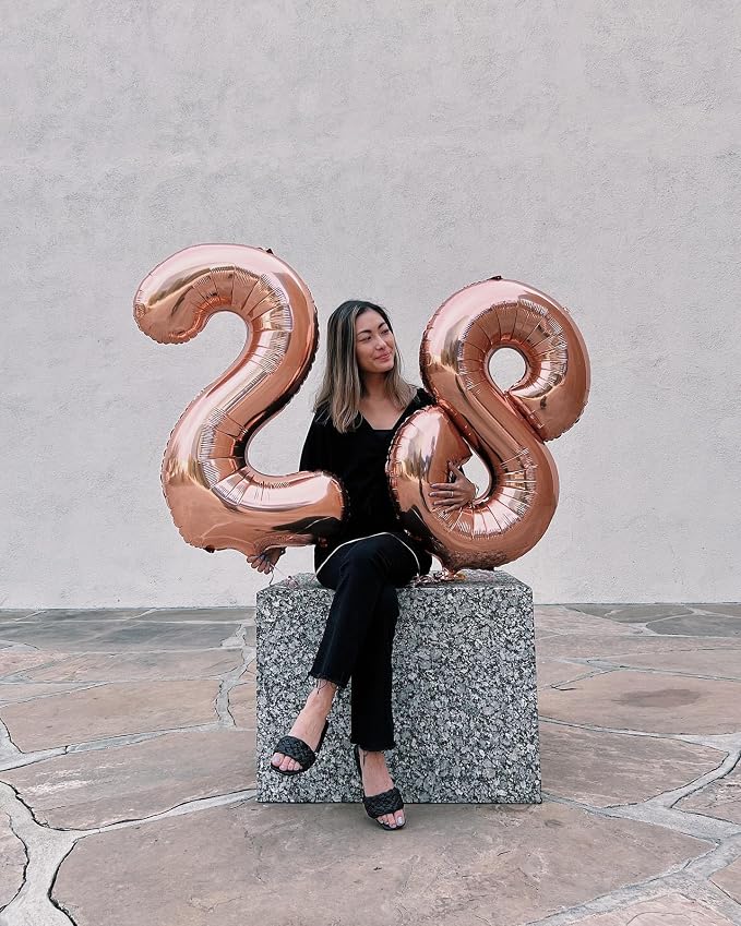 Rose Gold 8 Balloon - Image 9