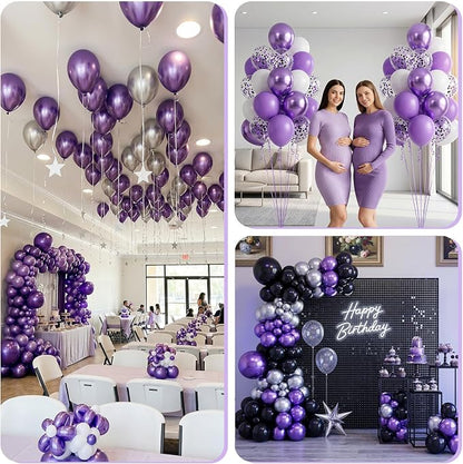 Metallic Purple Balloons - Image 8