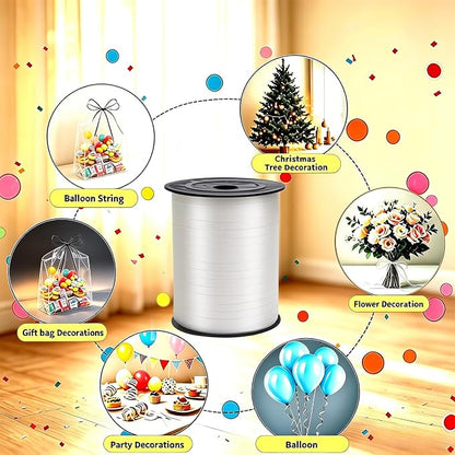 White Curling Ribbon, 500 Yard Premium White Curling Ribbons, Balloon String - Image 6
