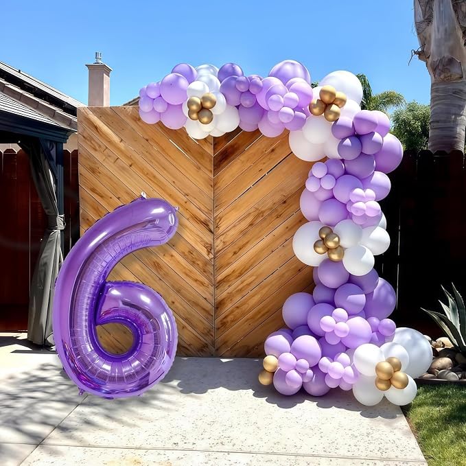 Purple 2 Balloon Number, 40 Inch Number 2 Balloon Big Purple 2 Foil Mylar - Image 4
