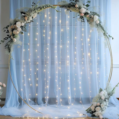 20x10ft Baby Blue Tulle Backdrop Curtain - Image 3