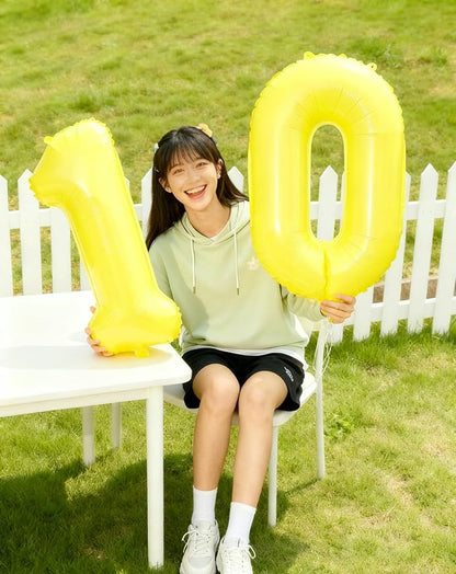 Yellow Number 8 Balloon 40 inch, Balloon numbers party supplies, deco photo - Image 5
