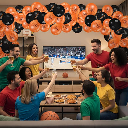 Censen 45 Pieces Basketball Balloons Party Decorations 12 Inch Basketball Latex - Image 7