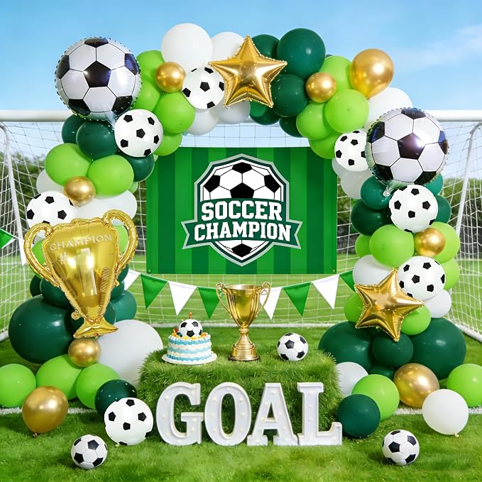 Soccer Balloon Garland Arch Kit by Doneboo