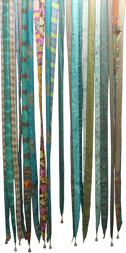 Mango Gifts Old Silk Sari Ribbon Doorway Curtain Rod Pocket by MangoGifts