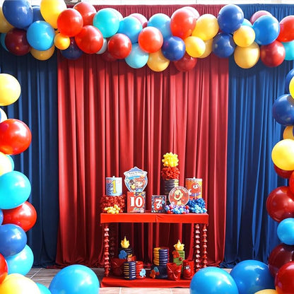 50×12ft Wrinkle Free Red Backdrop Curtain - Image 8