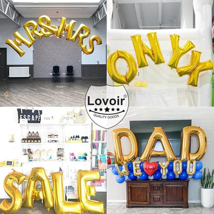 Lovoir 40 Inch Large Gold Letter B Balloons Big Size Jumbo Mylar Foil Helium - Image 6
