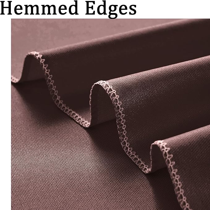 20ft x 10ft Wrinkle Free Brown Backdrop Curtains - Image 4
