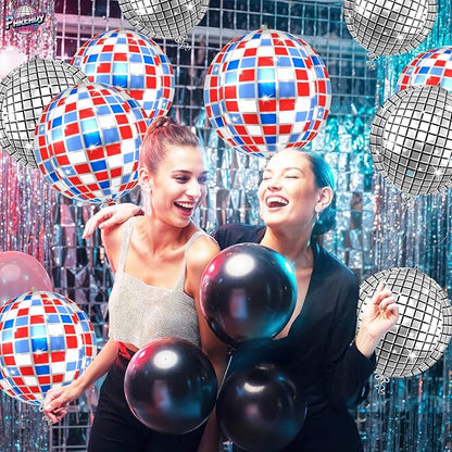 6pcs 22 Inch Colorful Disco Ball Balloons - Image 6
