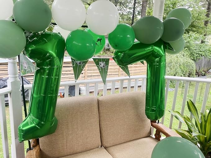 Number 10 Balloon 40Inch for 10 Year Old Birthday Decorations, Dark Green | - Image 5