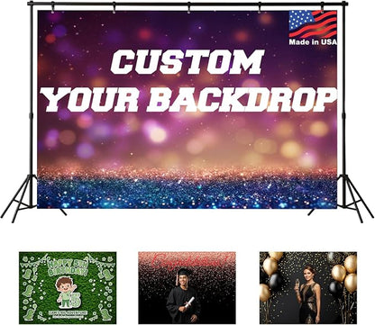 Custom Backdrop Personalized 9x6 Ft, Customized Photo Backdrop Banner by Acoweno