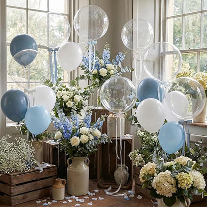RUBFAC Dusty Blue Balloons Garland Arch Kit - Image 7
