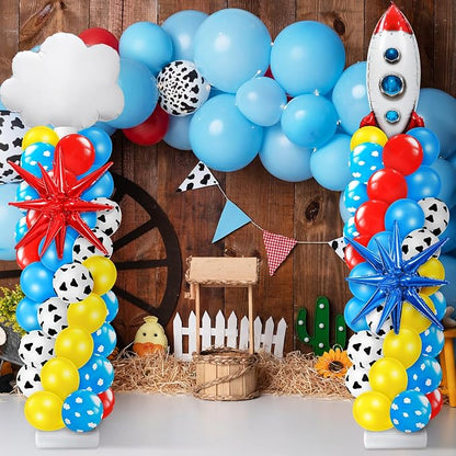 Kasyat 2 Sets Cartoon Party Balloon Column Stand Kit - Image 2