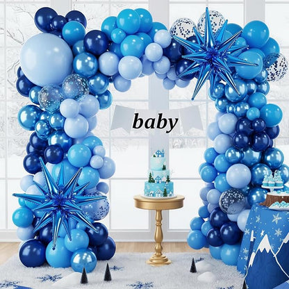 RUBFAC Blue Balloon Arch Kit, Metallic Blue - Image 5