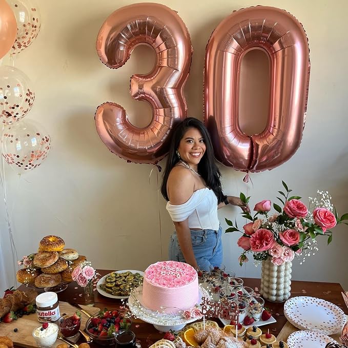 Rose Gold 20 Balloon - Image 8