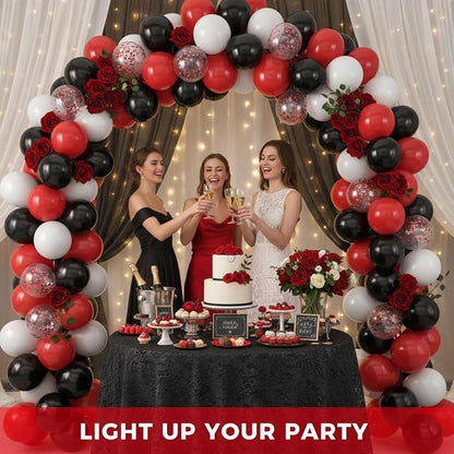 LovesTown Red Black and White Balloons - Image 3