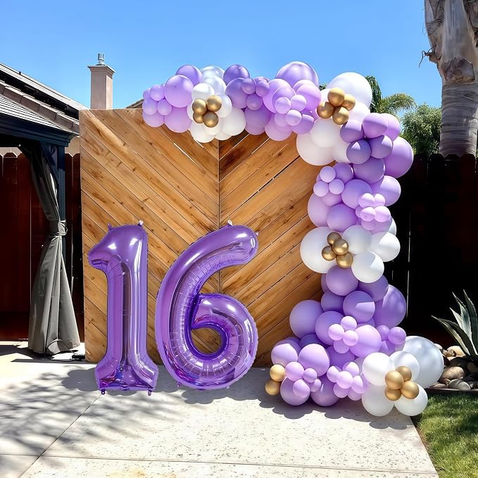 Purple 15 Balloon Number, 40 Inch Number 15 Balloon Big Foil Mylar Helium - Image 4