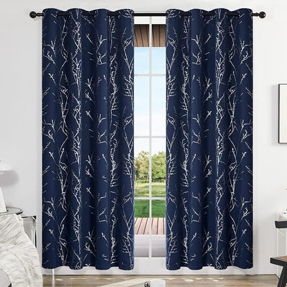Deconovo Living Room Curtains 108 Inch Long, Thermal Insulated, Room Darkening - Image 2