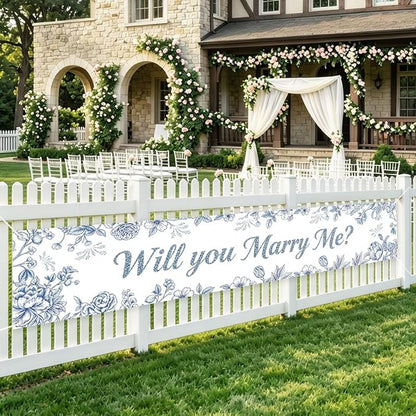 Will You Marry Me Banner Wedding Decor Banner Marriage Proposal Decorations | by WETDNGQI