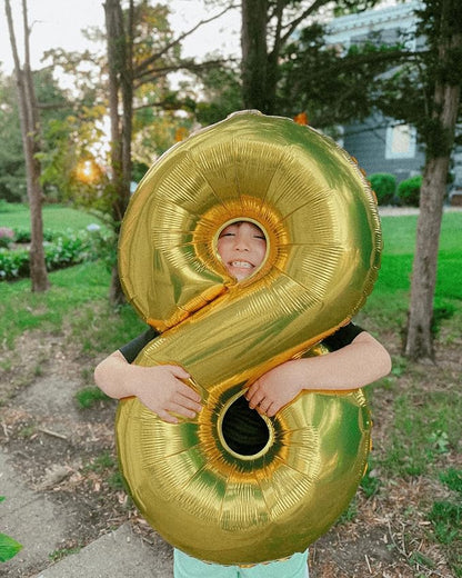 14 Balloon - Champagne Gold Birthday Number Balloons, 40 Inch Decorations | - Image 8