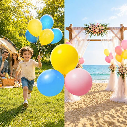 EMART Yellow Balloons 12 Inch 100pcs, Latex Balloons - Image 4