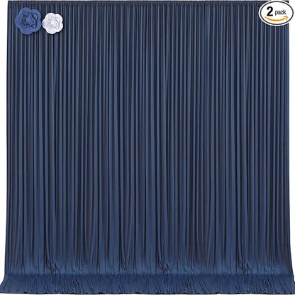 10x12 Navy Blue Backdrop Curtains by Tao-GePartyDecorations