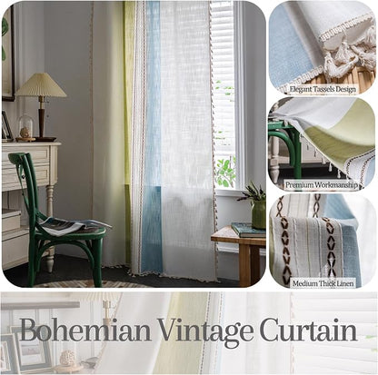 Sutuo Home Boho Curtains 108 inches - Image 2