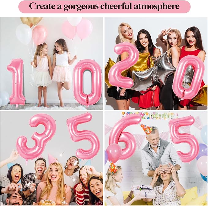 Number 20 Balloons for 20th Birthday Party Decorations, 0-100 Large No.20 - Image 7